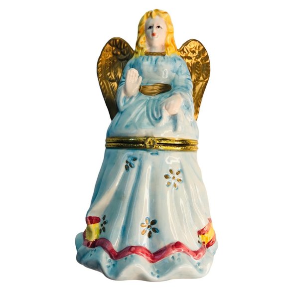Angel Trinket box Home Decor Vintage Collectible Figurine 8" H - Picture 12 of 12